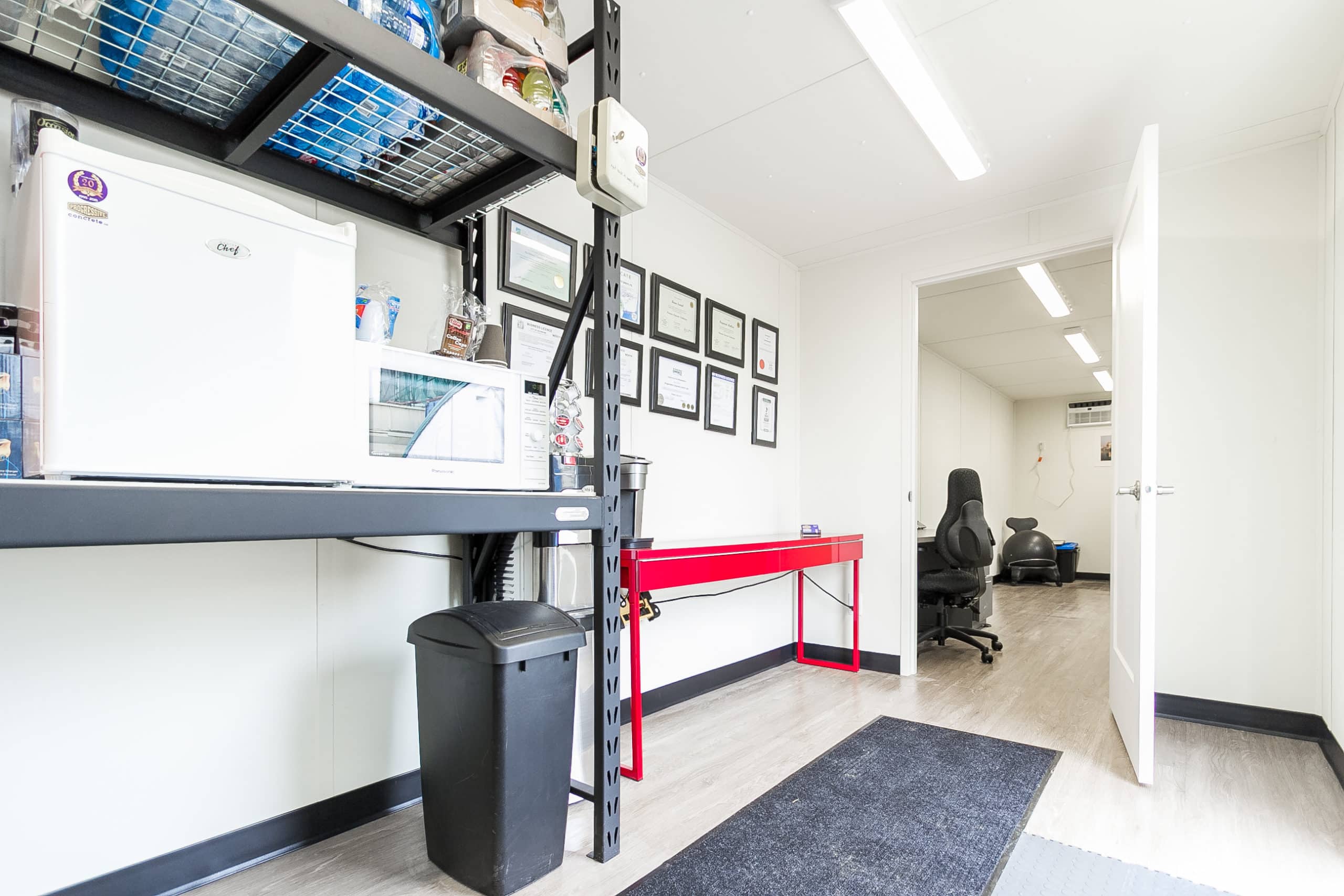 40’HC Office CUBE – Vinyl Drywall Finished - Royal Ace Storage