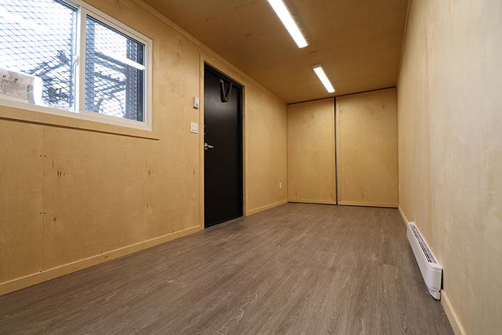 20’ Office CUBE – Wood Finished - Royal Ace Storage