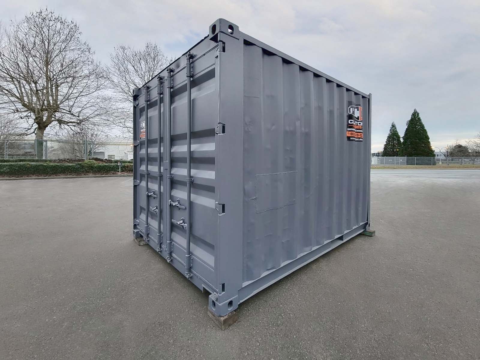 10’ “Cut Down” Used Shipping Container - Royal Ace Storage