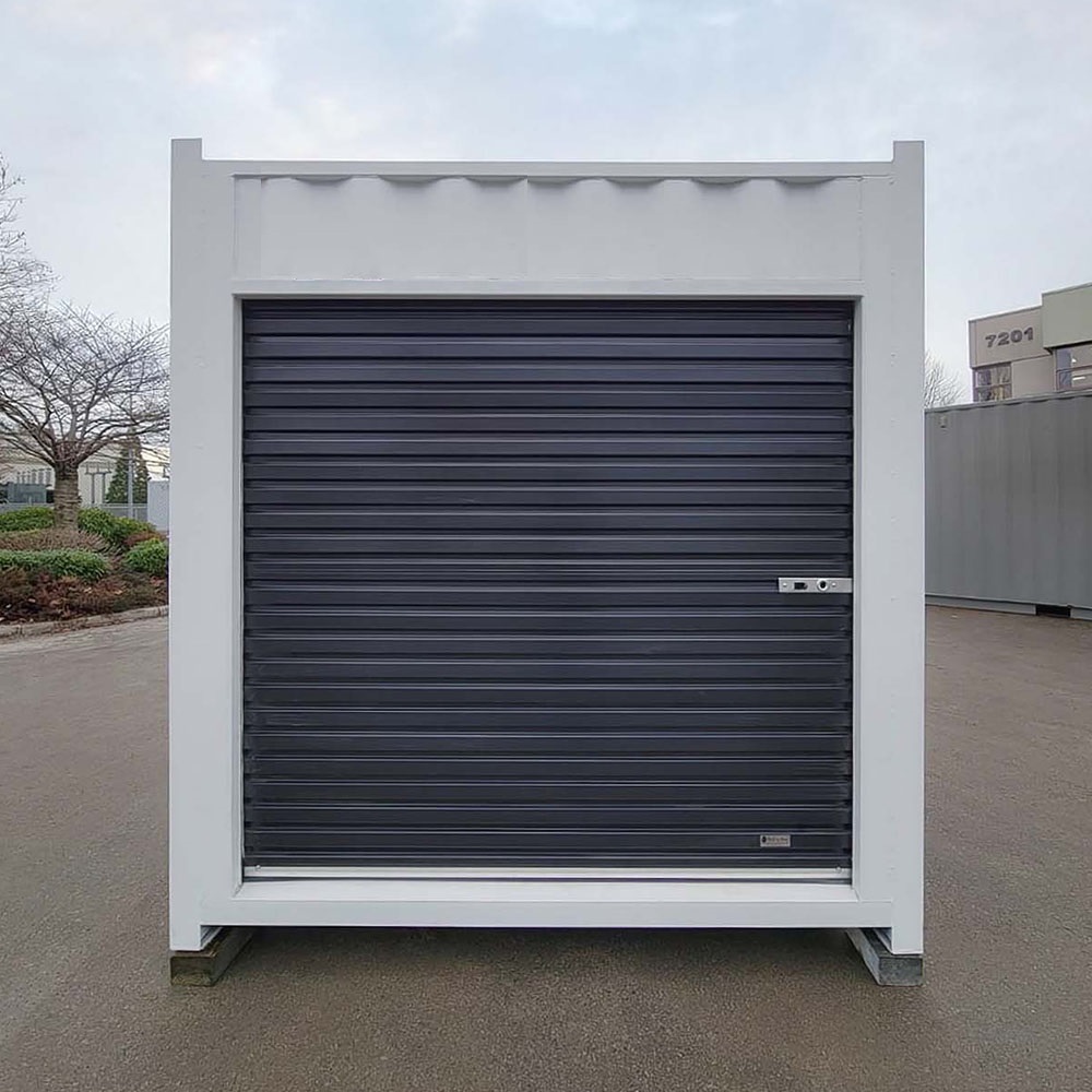 10’ “Cut Down” Used Container + Rollup - Royal Ace Storage