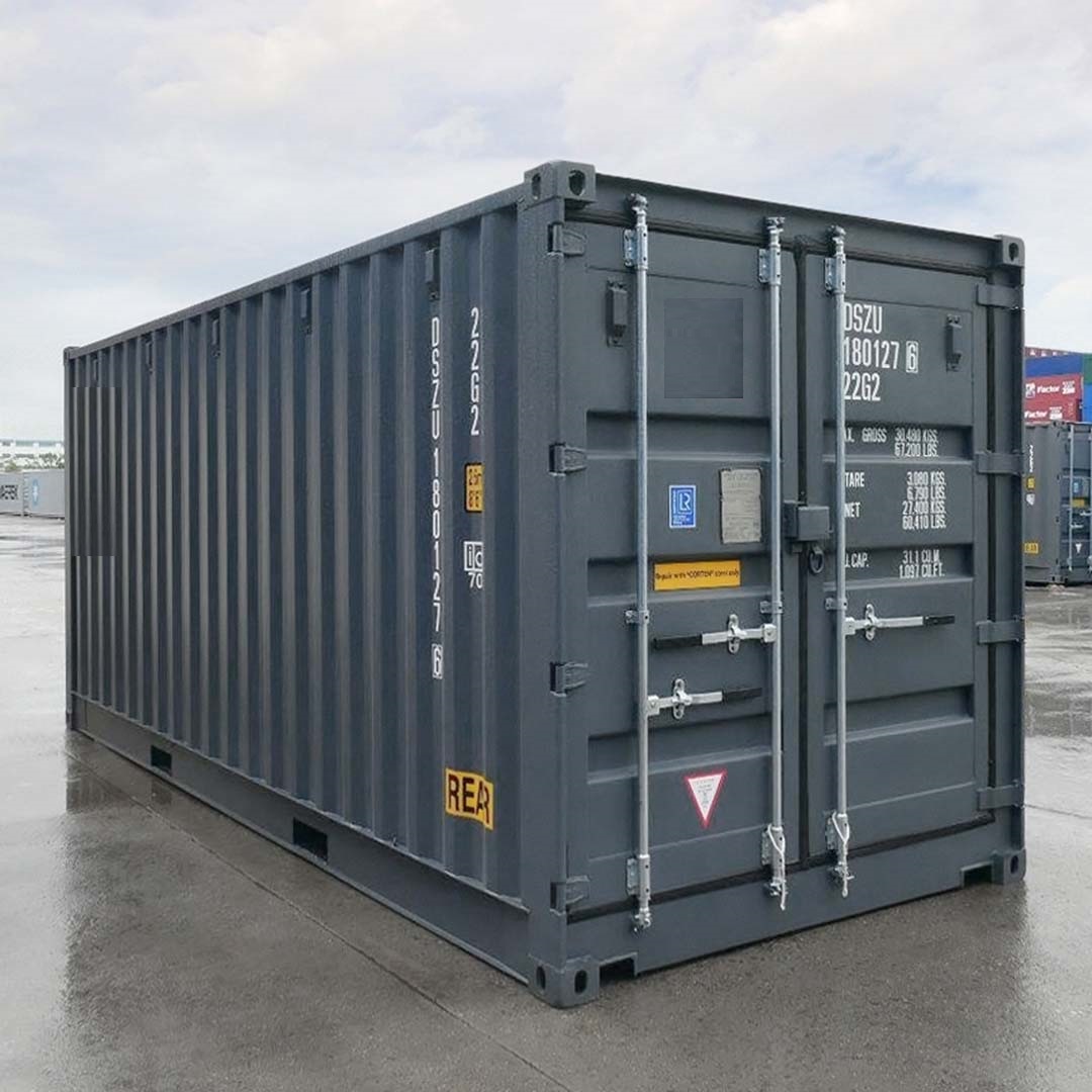20’ New (1-trip) “Openside” Shipping Container - Royal Ace Storage