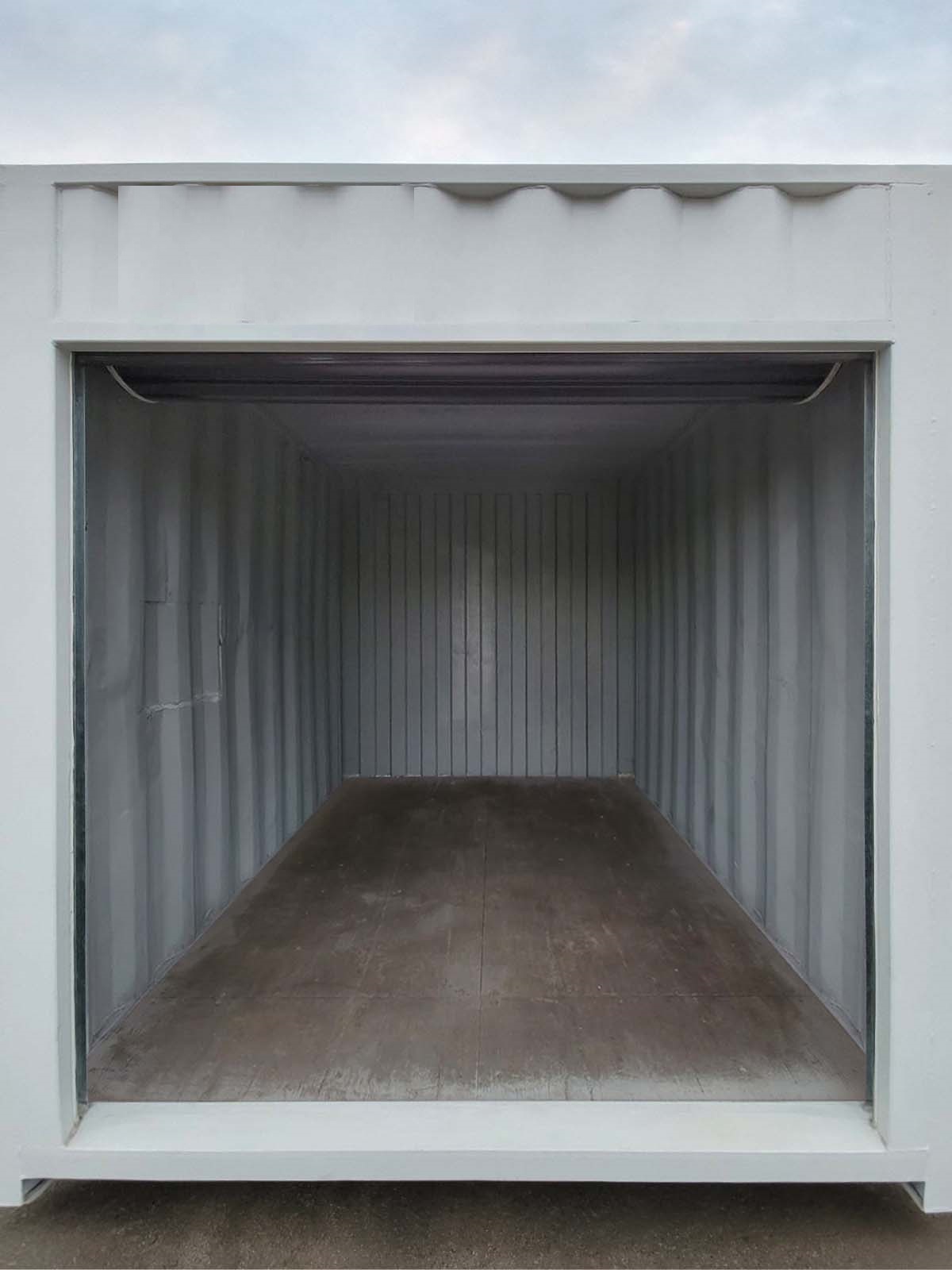 10’ “Cut Down” Used Container + Rollup - Royal Ace Storage