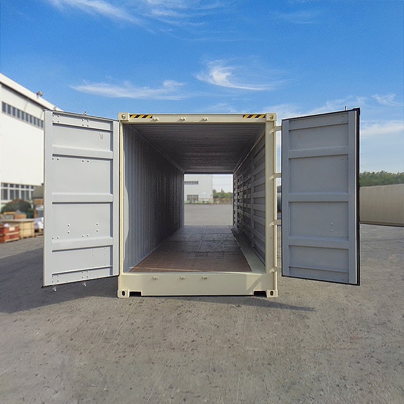 40’HC New (1-trip) “Openside” Shipping Container - Royal Ace Storage