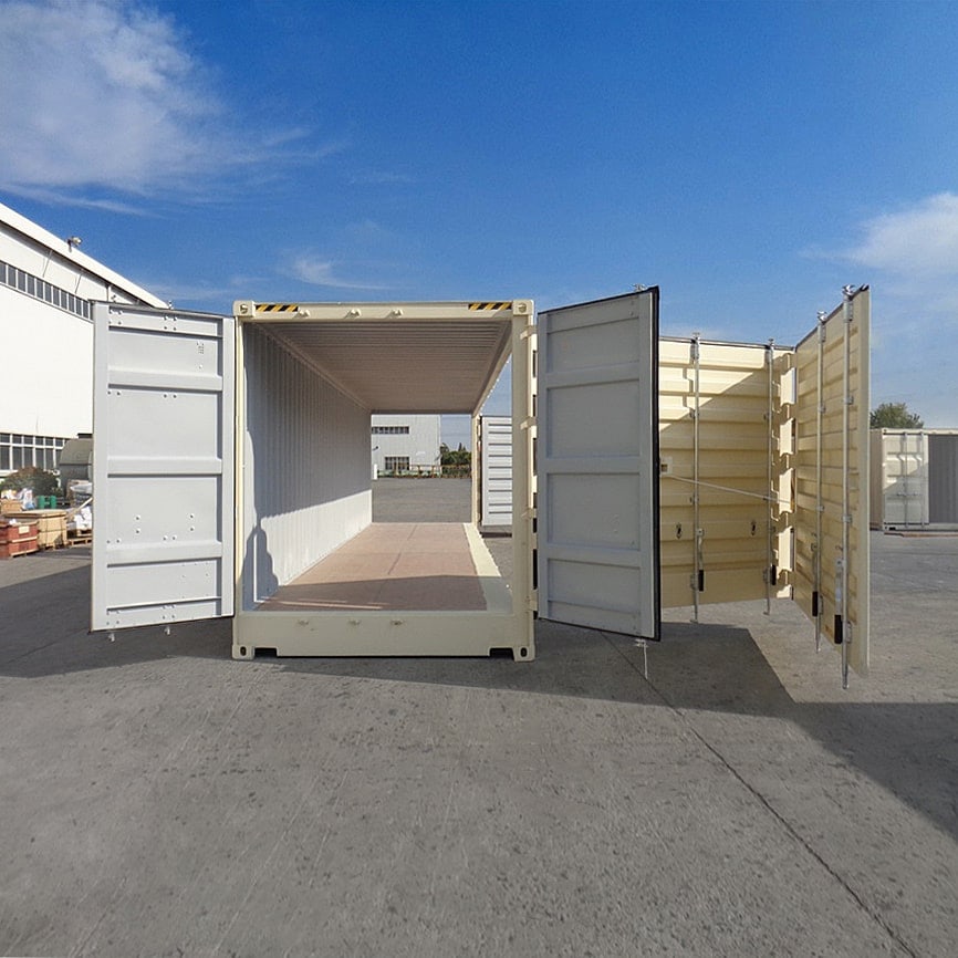 40’HC New (1-trip) “Openside” Shipping Container - Royal Ace Storage