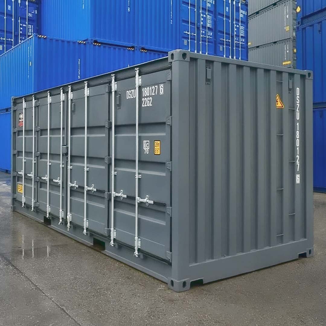 20’ New (1-trip) “Openside” Shipping Container - Royal Ace Storage