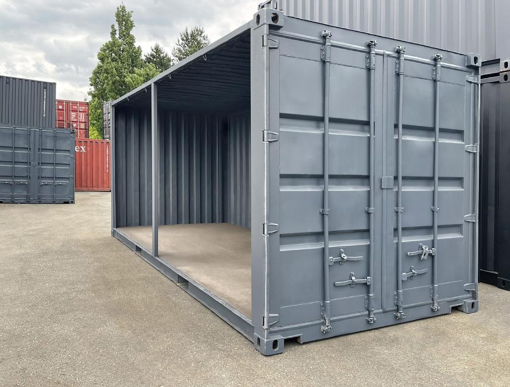 20’ Used “Open Face” Shipping Container - Royal Ace Storage