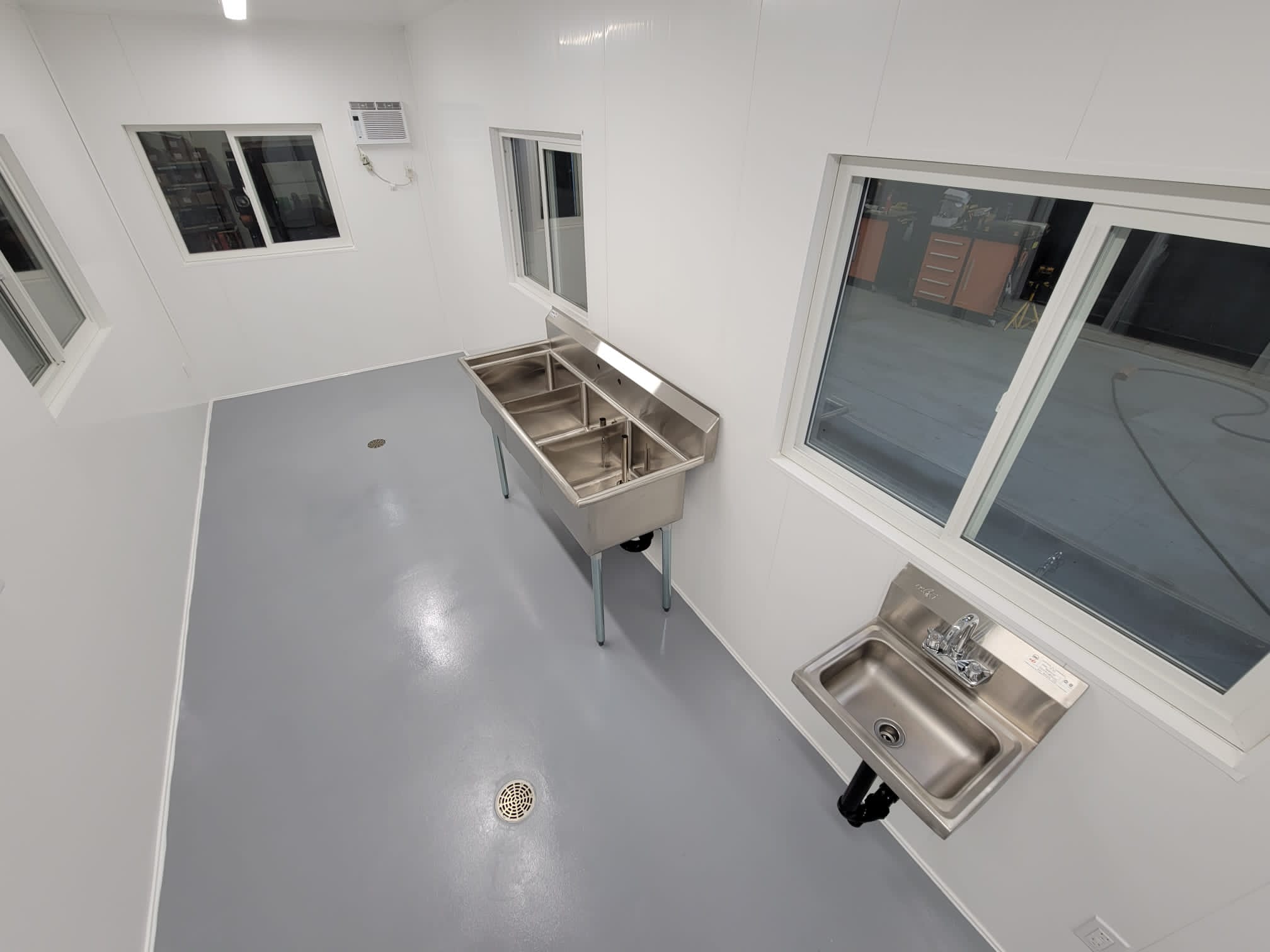 Food Processing Unit With Walk in Cooler - Royal Ace Storage