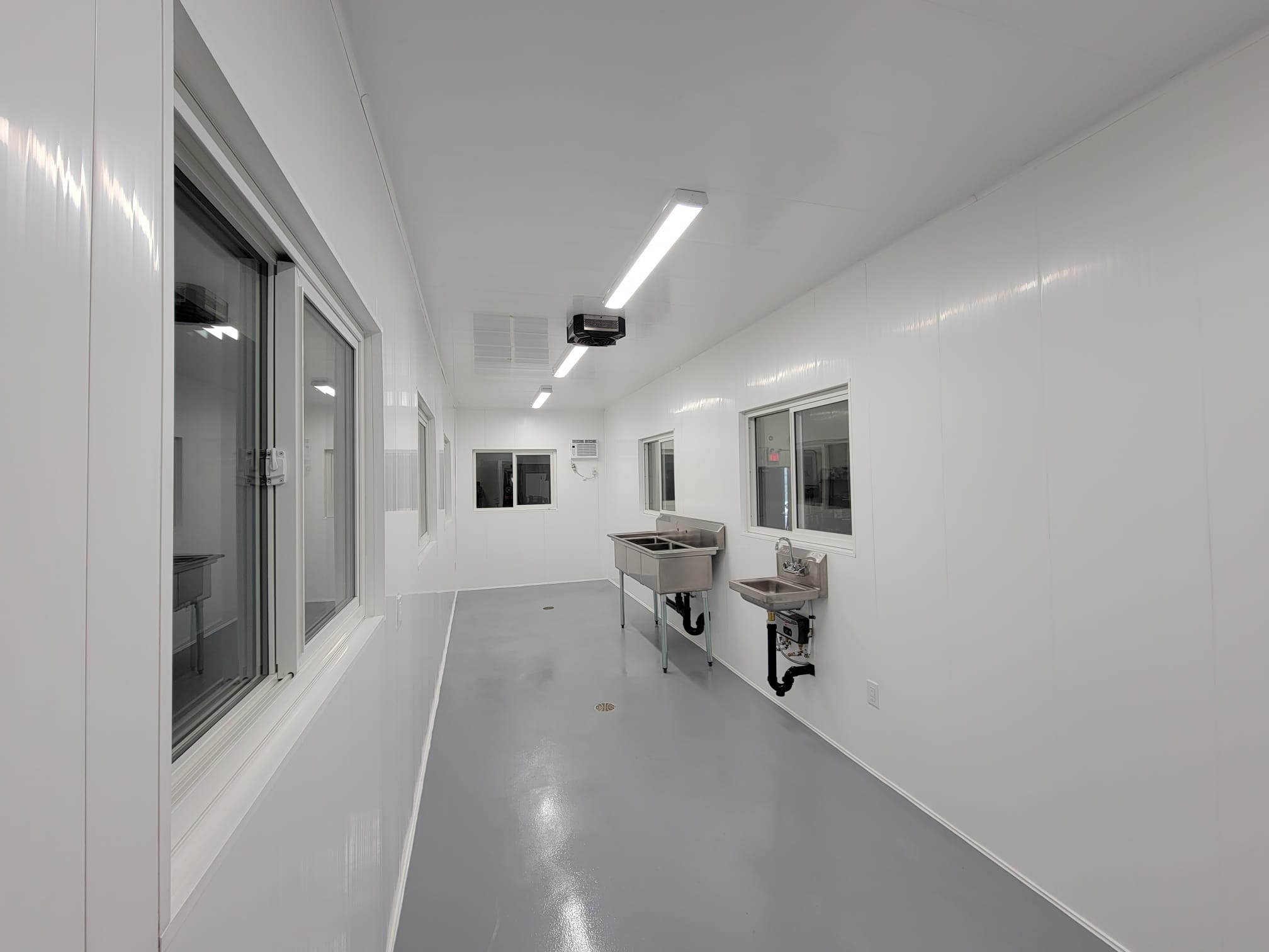 Food Processing Unit With Walk in Cooler - Royal Ace Storage