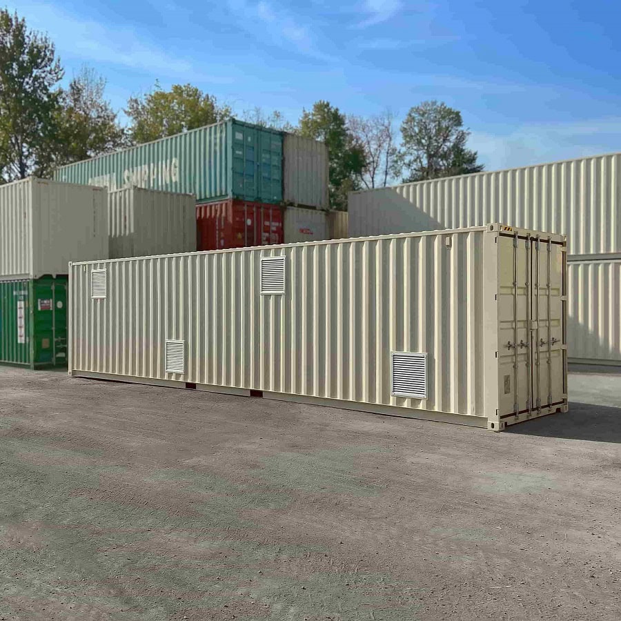 40’HC “CONTAINMENT CUBE” with 4 x Roll Up Doors - Royal Ace Storage