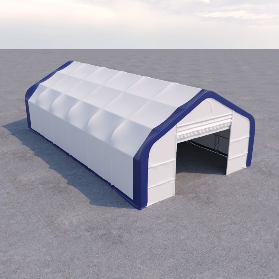 Dual Truss Storage Shelter (30′ x 60′ x 20′) - Royal Ace Storage