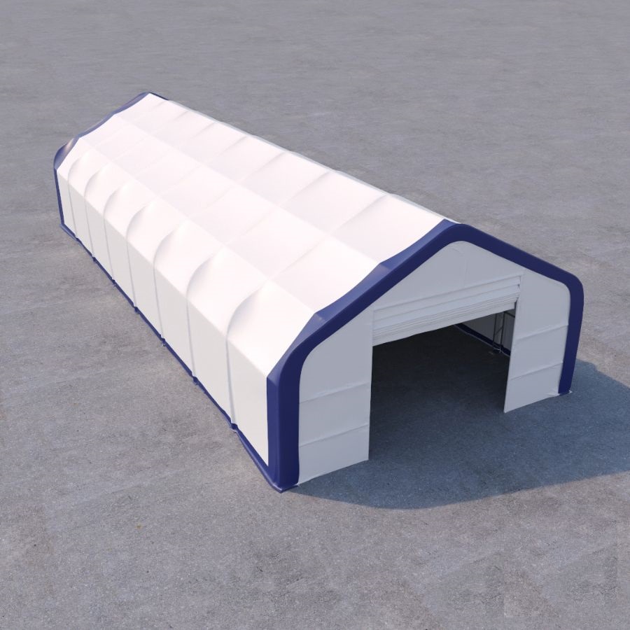 Dual Truss Storage Shelter (30′ x 80′ x 20′) - Royal Ace Storage