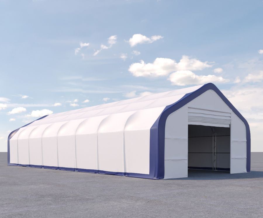 Dual Truss Storage Shelter (30′ x 80′ x 20′) - Royal Ace Storage
