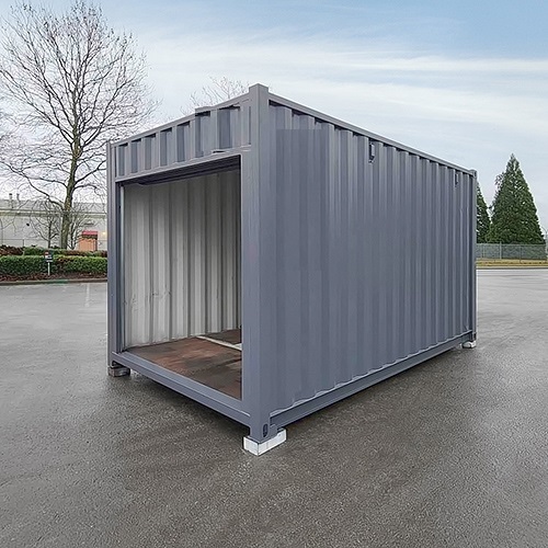 15′ “Cut Down” Used Container + Rollup - Royal Ace Storage