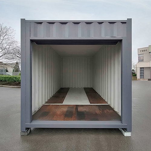 15′ “Cut Down” Used Container + Rollup - Royal Ace Storage