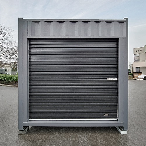 15′ “Cut Down” Used Container + Rollup - Royal Ace Storage