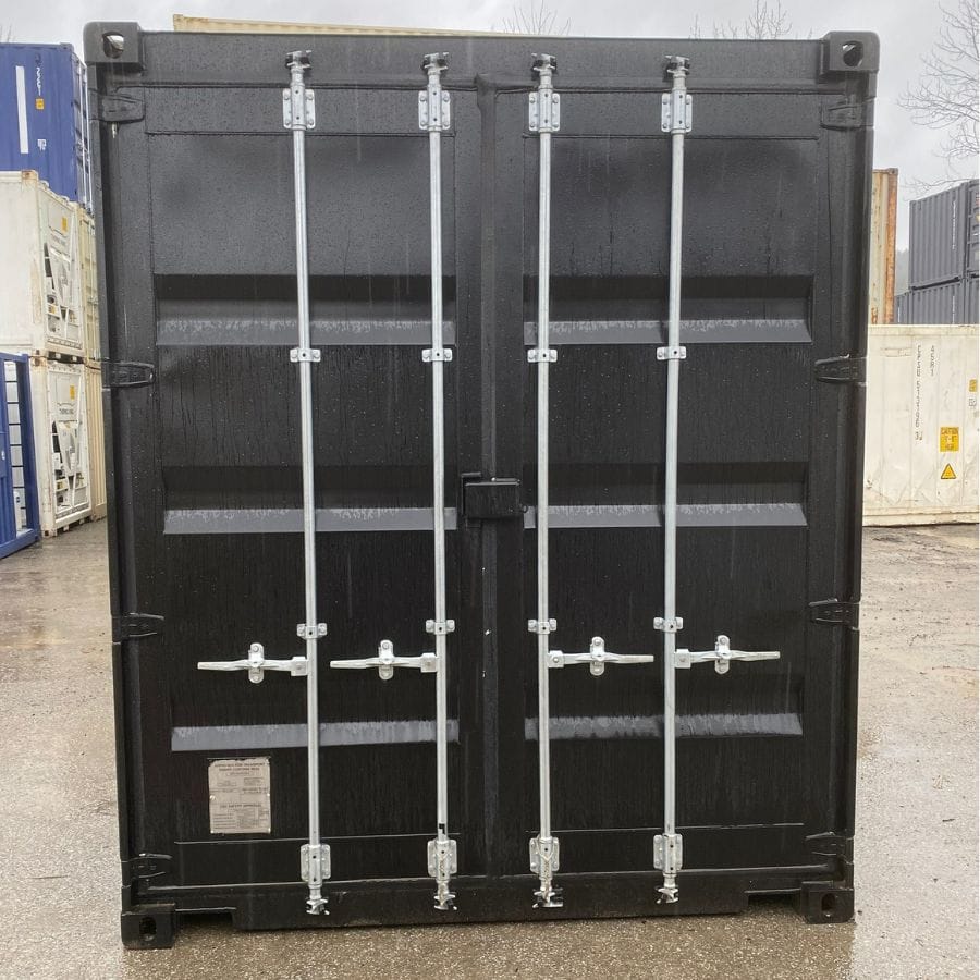 20’HC New (1-Trip) Shipping Container – Painted Black - Royal Ace Storage