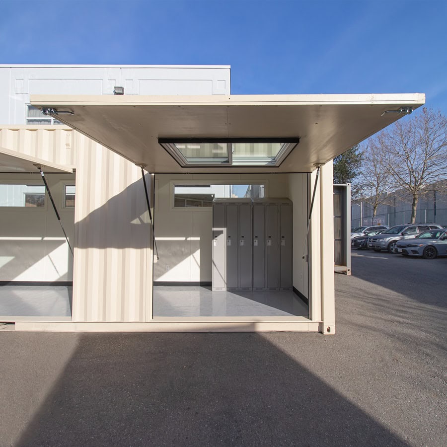 40’ Art Studio w/Flip up Doors - Royal Ace Storage