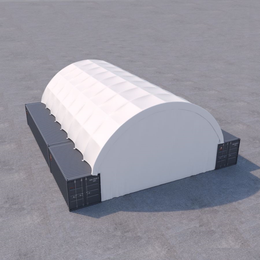 40’ x 60’ Container Shelter - Royal Ace Storage