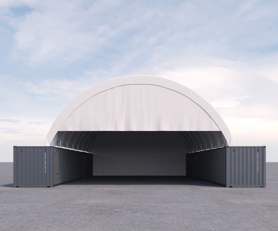 40’ x 60’ Container Shelter - Royal Ace Storage