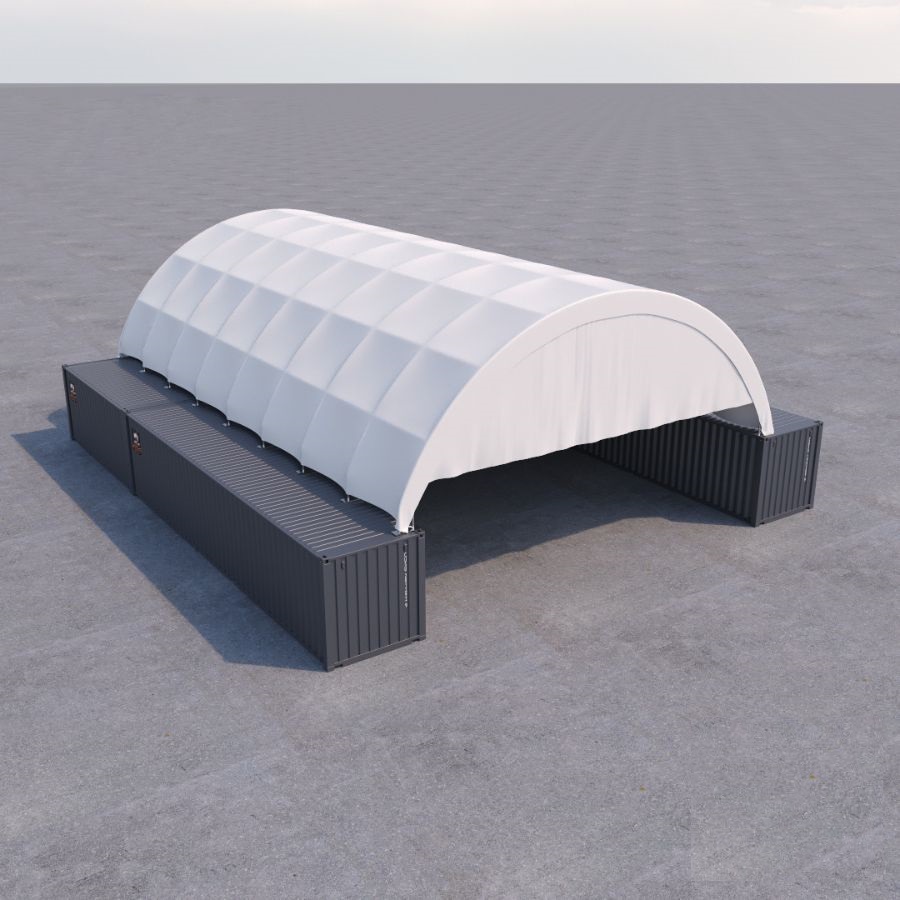 40’ x 60’ Container Shelter - Royal Ace Storage