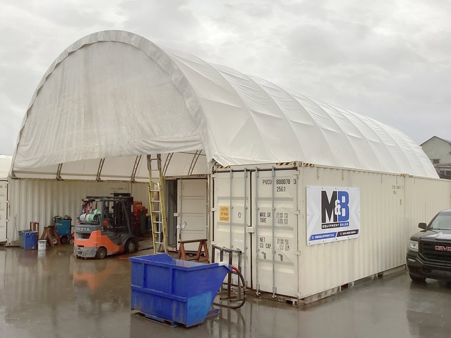 40’ x 60’ Container Shelter - Royal Ace Storage