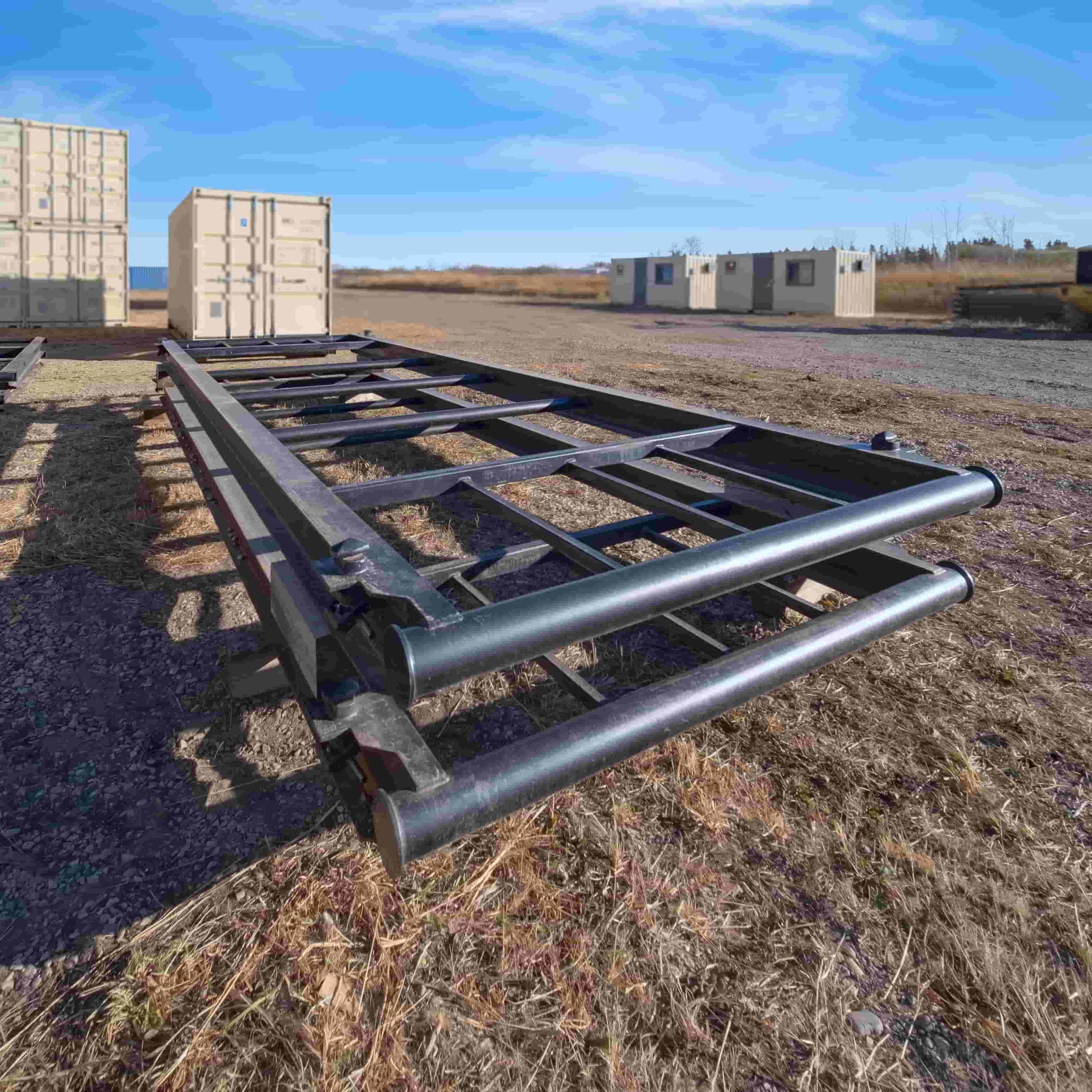 20’ Container skid w/ twist locks “Non-Grated” - Royal Ace Storage