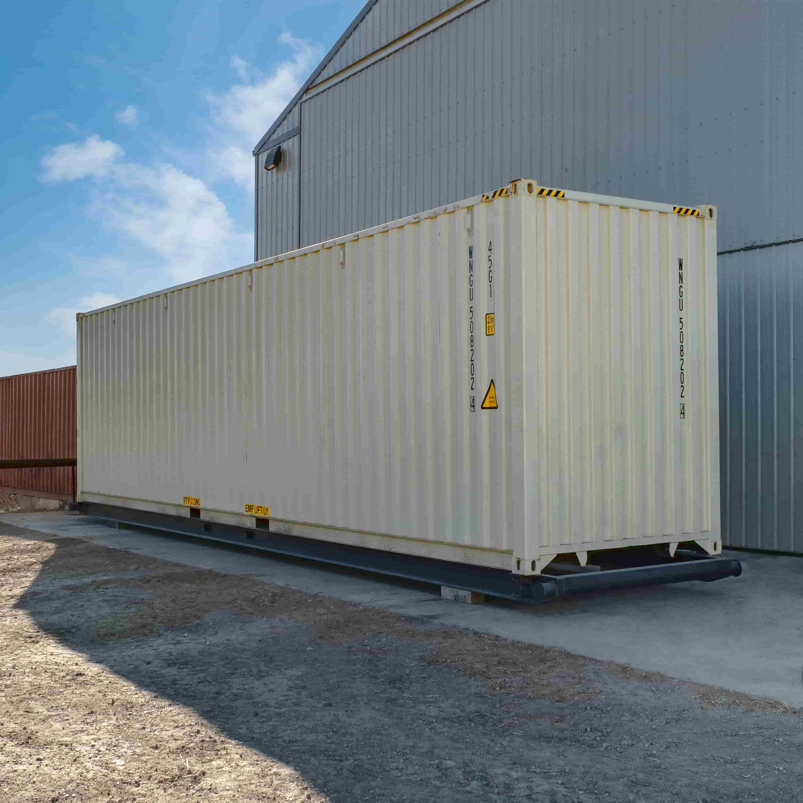 40’ Container skid w/ twist lock “Non Grated” - Royal Ace Storage