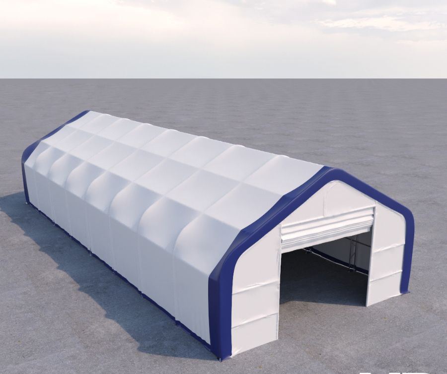 Dual Truss Storage Shelter (30′ x 80′ x 20′) - Royal Ace Storage