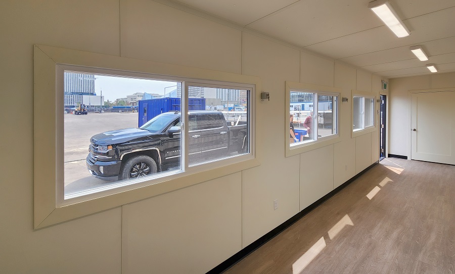 40’HC VIP Area with Patio for the Oilers - Royal Ace Storage