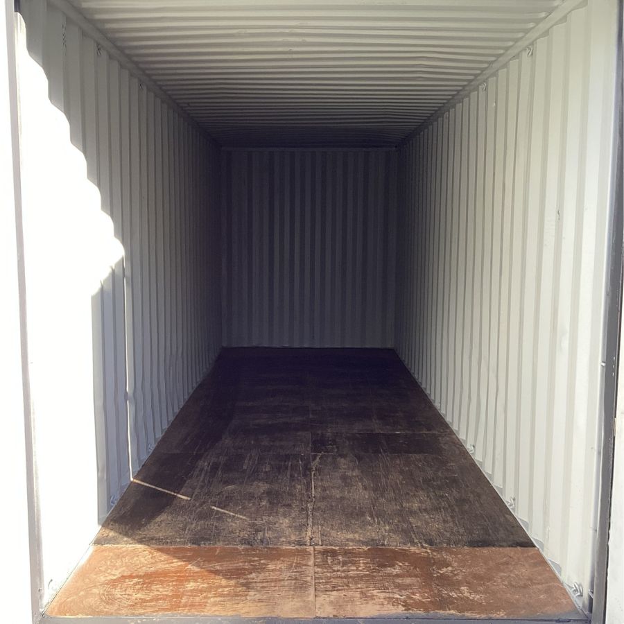 25’HC Used Shipping Container (Painted Slate Grey) - Royal Ace Storage