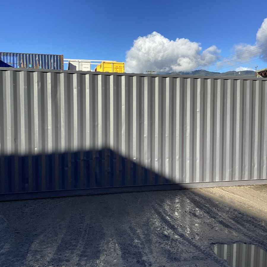 25’HC Used Shipping Container (Painted Slate Grey) - Royal Ace Storage