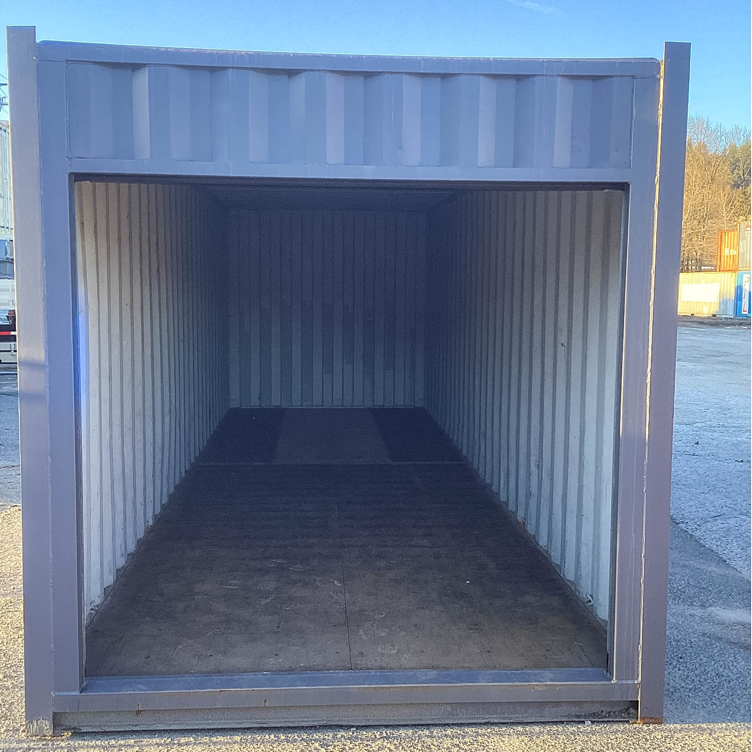 26′ Cut-Down Shipping Container w/Roll-Up Door - Royal Ace Storage