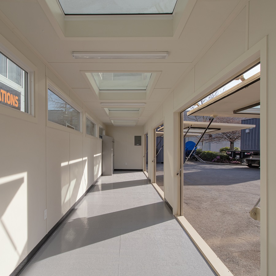 40’ Art Studio w/Flip up Doors - Royal Ace Storage