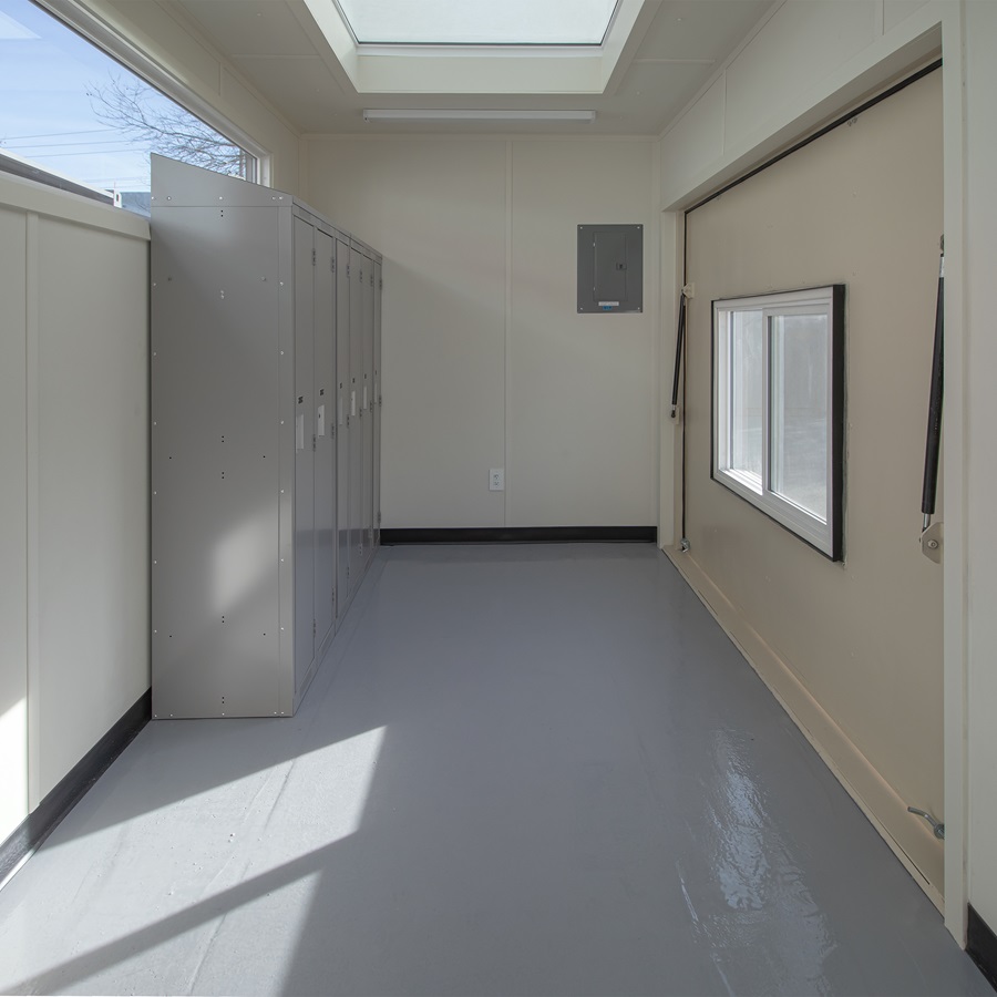 40’ Art Studio w/Flip up Doors - Royal Ace Storage