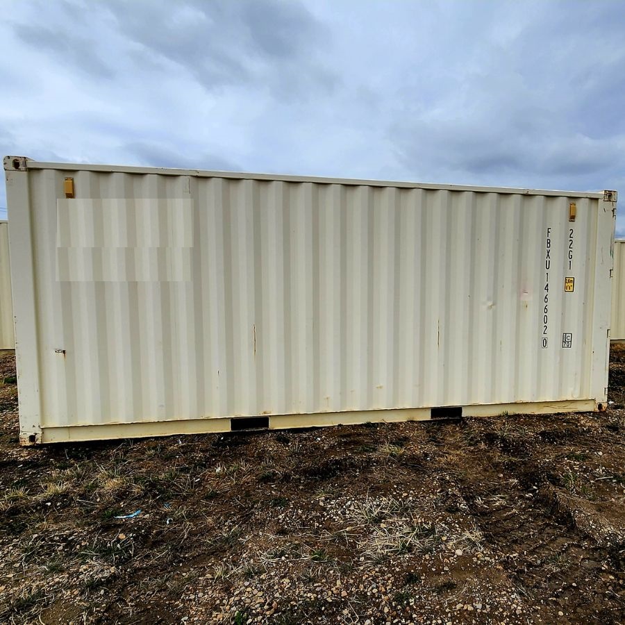 20’ New (1-Trip) Container w/ Shelving on BOTH sides - Royal Ace Storage