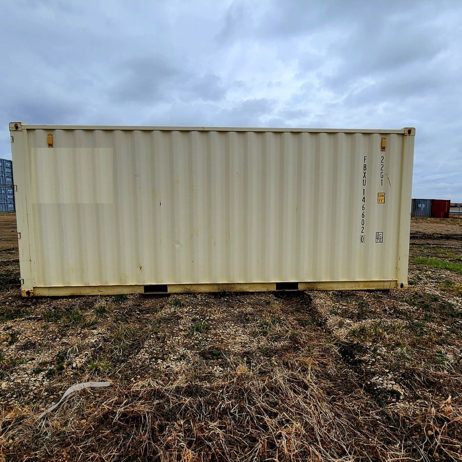 20’ New (1-Trip) Container w/ Shelving on BOTH sides - Royal Ace Storage